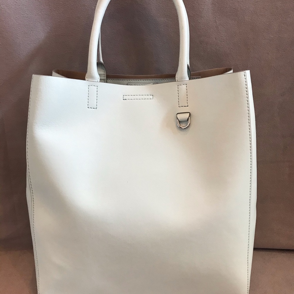 Banana Republic Mint Leather Tote